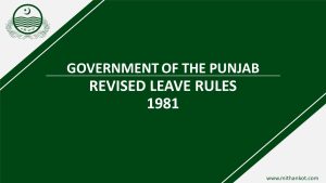 Revised Leave Rules 1981