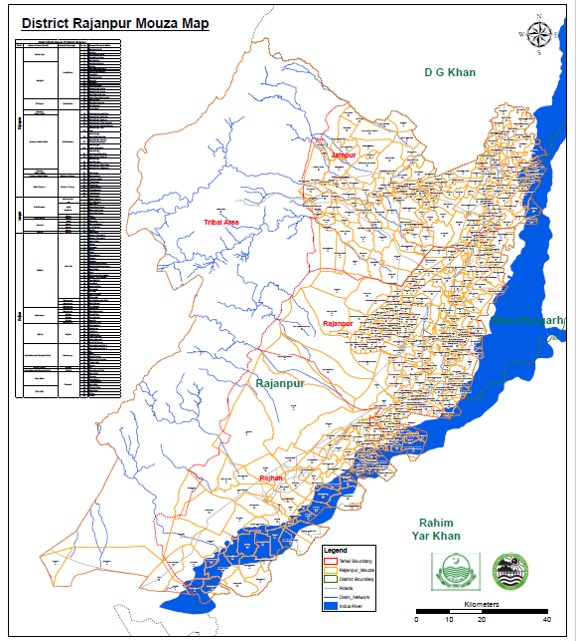 Riverine Map Rajanpur District